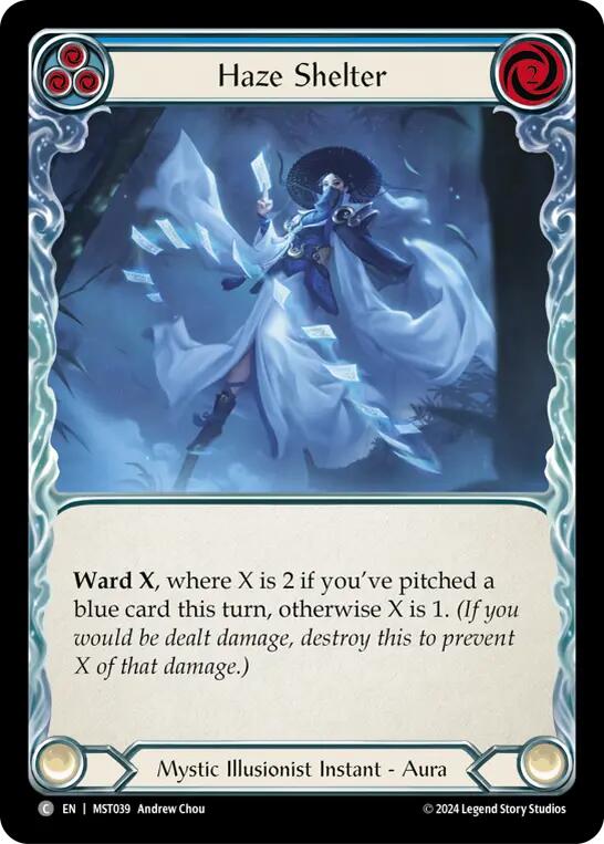 Haze Shelter (Blue) [MST039] (Part the Mistveil)  Rainbow Foil | Webway Games