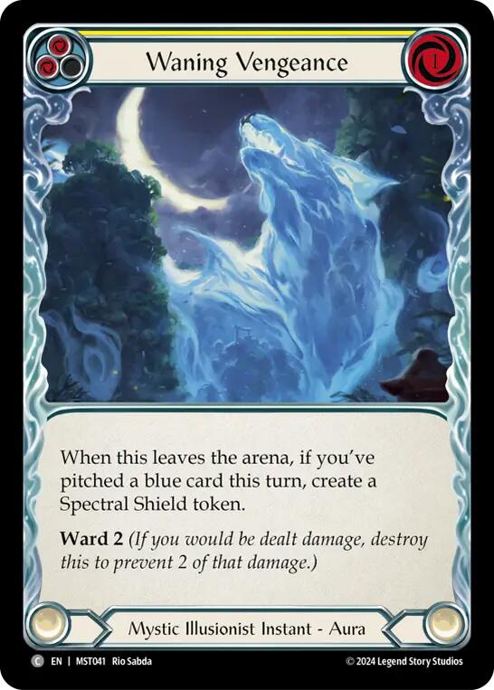 Waning Vengeance (Yellow) [MST041] (Part the Mistveil) | Webway Games