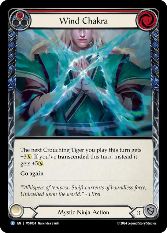 Wind Chakra (Red) [MST054] (Part the Mistveil)  Rainbow Foil | Webway Games