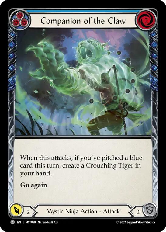 Companion of the Claw (Blue) [MST059] (Part the Mistveil)  Rainbow Foil | Webway Games