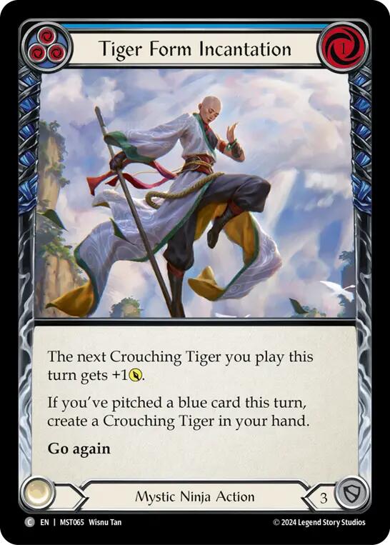 Tiger Form Incantation (Blue) [MST065] (Part the Mistveil) | Webway Games