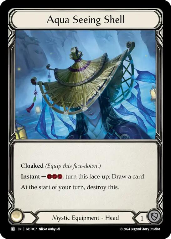 Aqua Seeing Shell [MST067] (Part the Mistveil)  Cold Foil | Webway Games