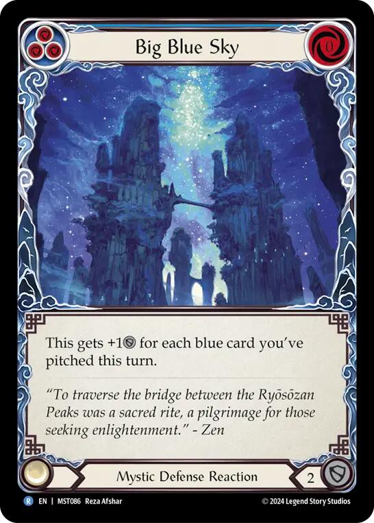 Big Blue Sky [MST086] (Part the Mistveil)  Rainbow Foil | Webway Games