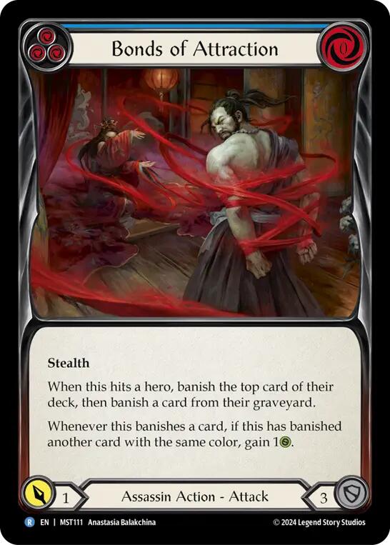 Bonds of Attraction (Blue) [MST111] (Part the Mistveil)  Rainbow Foil | Webway Games