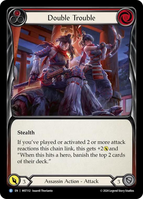 Double Trouble (Red) [MST112] (Part the Mistveil)  Rainbow Foil | Webway Games