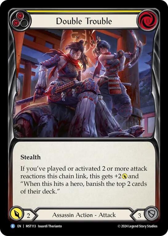 Double Trouble (Yellow) [MST113] (Part the Mistveil)  Rainbow Foil | Webway Games