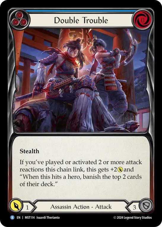 Double Trouble (Blue) [MST114] (Part the Mistveil)  Rainbow Foil | Webway Games