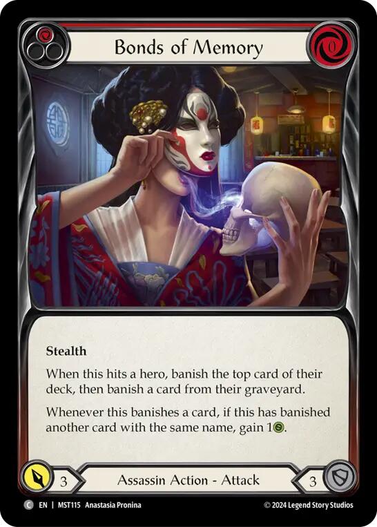 Bonds of Memory (Red) [MST115] (Part the Mistveil)  Rainbow Foil | Webway Games