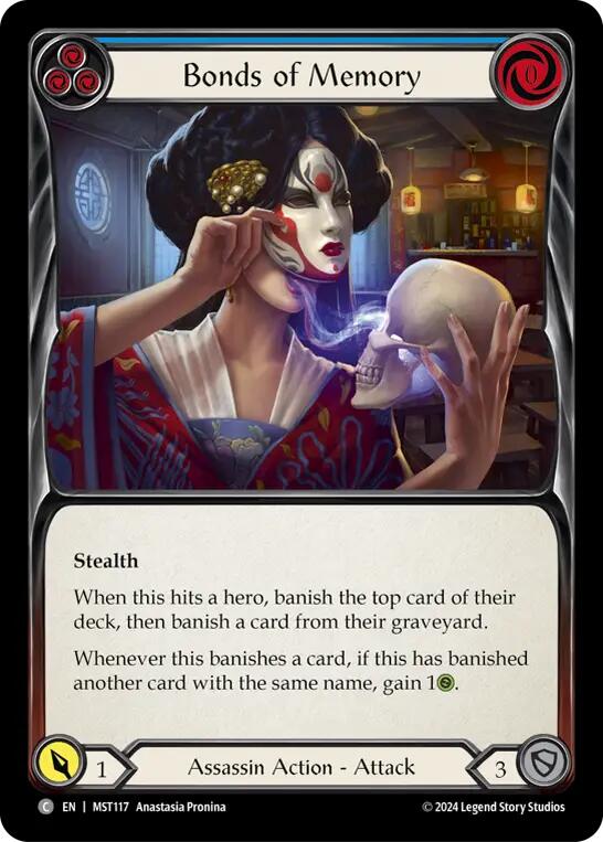 Bonds of Memory (Blue) [MST117] (Part the Mistveil)  Rainbow Foil | Webway Games