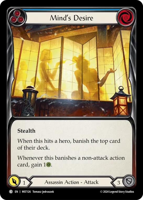 Mind's Desire (Blue) [MST126] (Part the Mistveil) | Webway Games