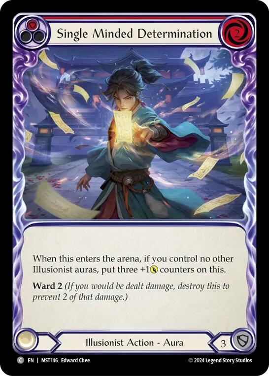 Single Minded Determination (Red) [MST146] (Part the Mistveil) | Webway Games