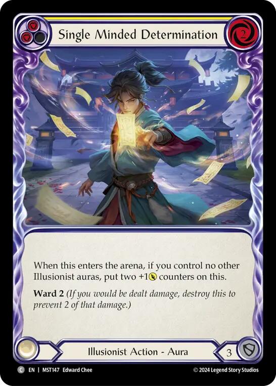 Single Minded Determination (Yellow) [MST147] (Part the Mistveil) | Webway Games
