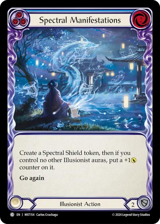 Spectral Manifestations (Blue) [MST154] (Part the Mistveil)  Rainbow Foil | Webway Games