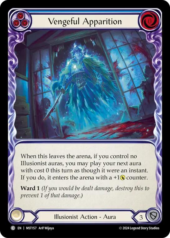 Vengeful Apparition (Blue) [MST157] (Part the Mistveil)  Rainbow Foil | Webway Games