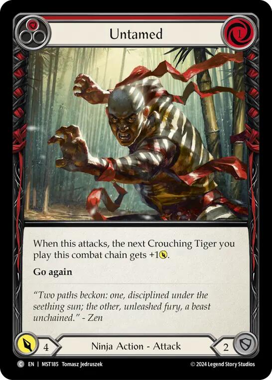 Untamed (Red) [MST185] (Part the Mistveil)  Rainbow Foil | Webway Games