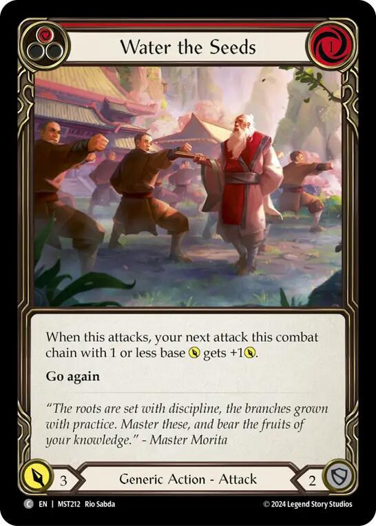 Water the Seeds (Red) [MST212] (Part the Mistveil)  Rainbow Foil | Webway Games