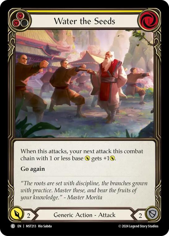 Water the Seeds (Yellow) [MST213] (Part the Mistveil)  Rainbow Foil | Webway Games
