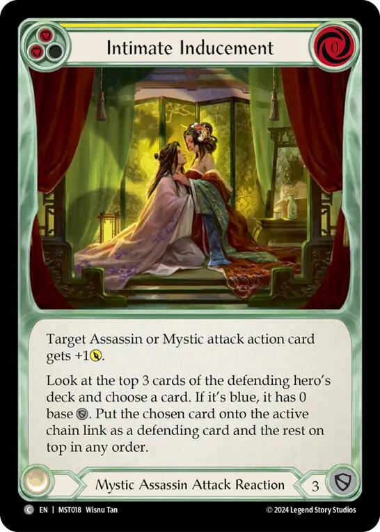 Intimate Inducement (Yellow) [MST018] (Part the Mistveil)  Rainbow Foil | Webway Games