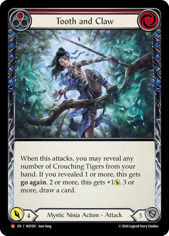 Tooth and Claw [MST051] (Part the Mistveil)  Rainbow Foil | Webway Games