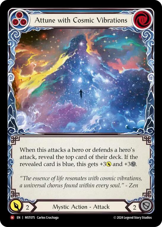 Attune with Cosmic Vibrations [MST075] (Part the Mistveil)  Rainbow Foil | Webway Games