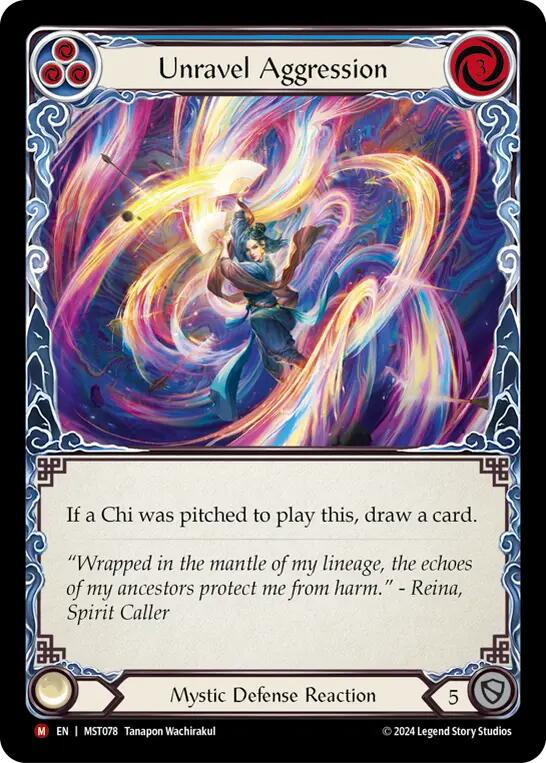 Unravel Aggression [MST078] (Part the Mistveil)  Rainbow Foil | Webway Games