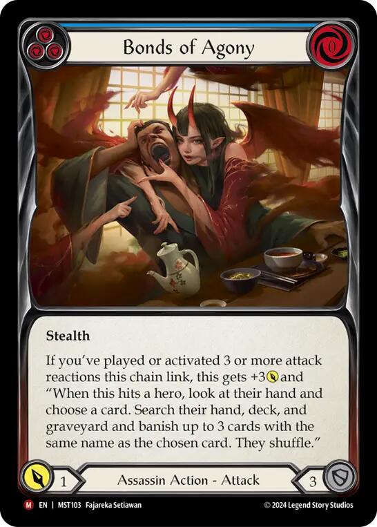 Bonds of Agony [MST103] (Part the Mistveil)  Rainbow Foil | Webway Games