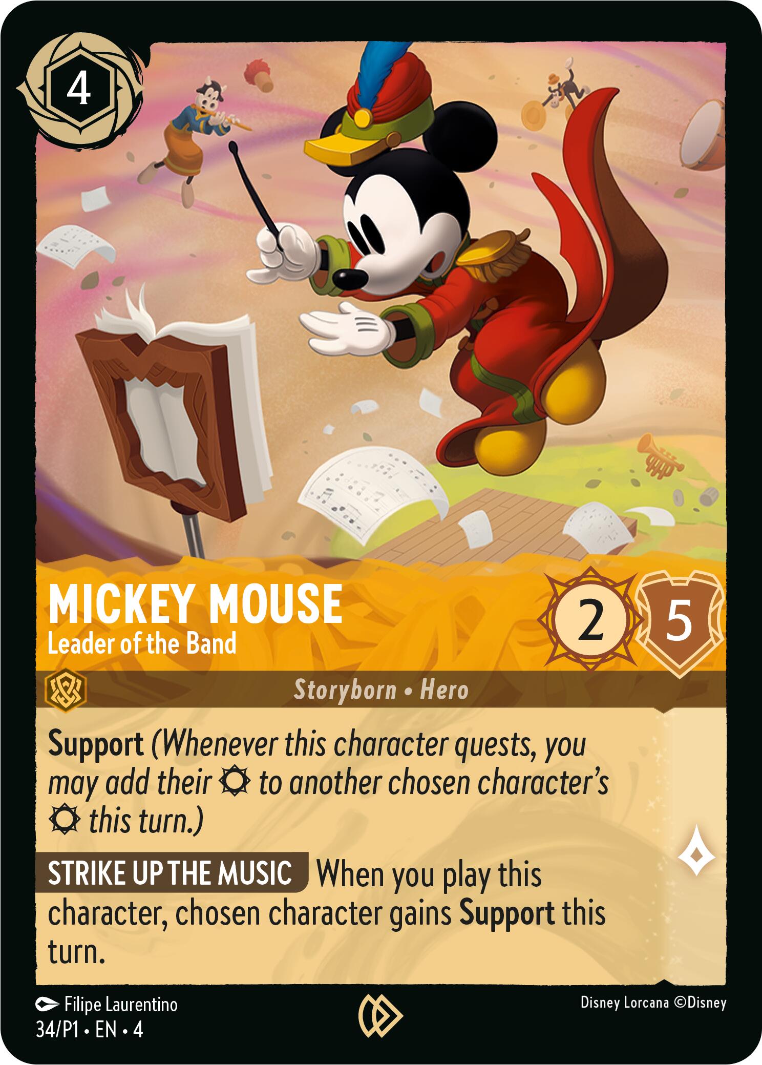 Mickey Mouse - Leader of the Band (34) [Promo Cards] | Webway Games