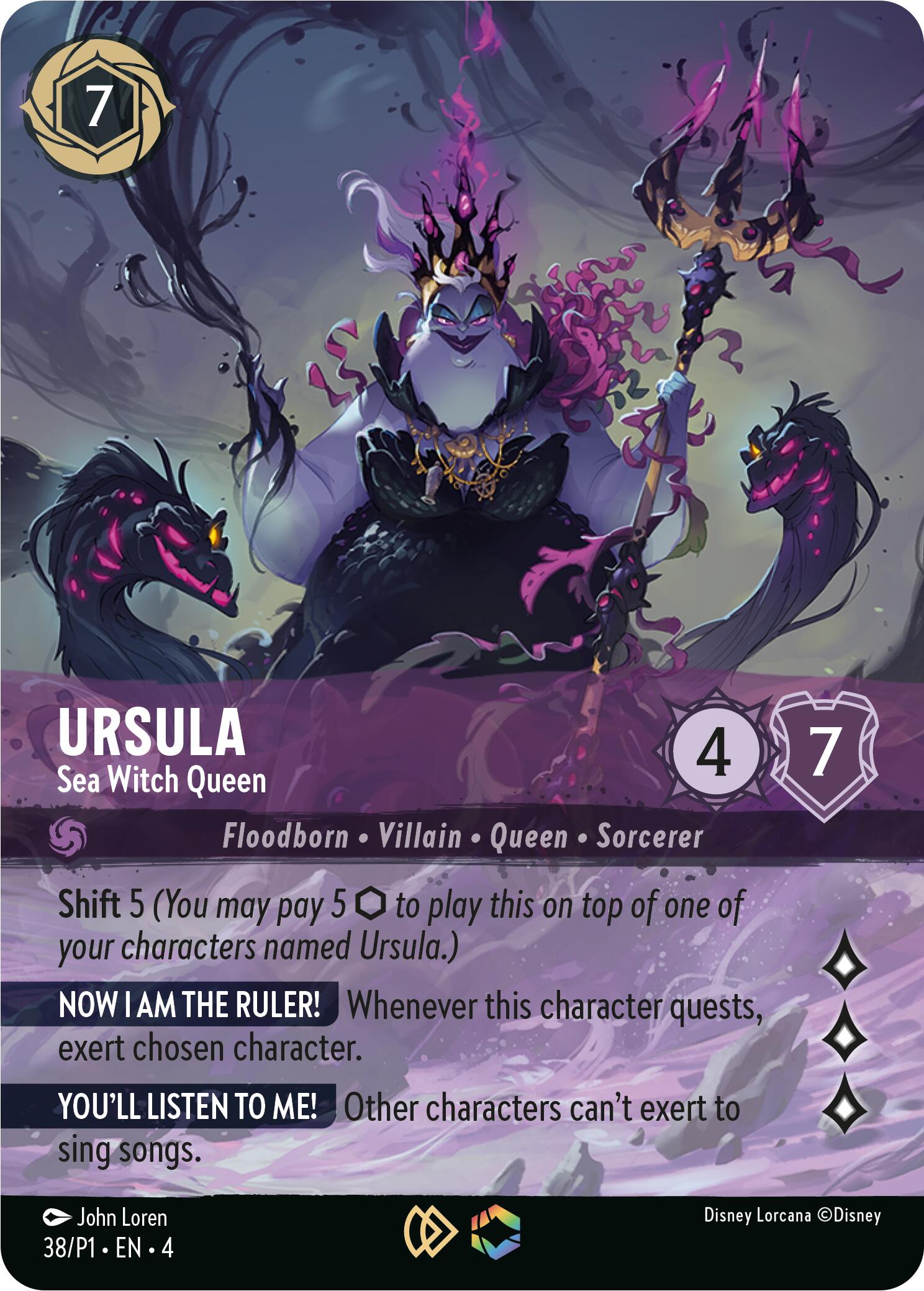Ursula - Sea Witch Queen (Store Championship) (38) [Promo Cards] | Webway Games