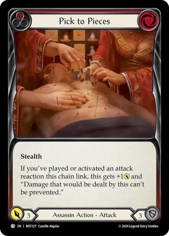 Pick to Pieces (Red) [MST127] (Part the Mistveil)  Rainbow Foil | Webway Games