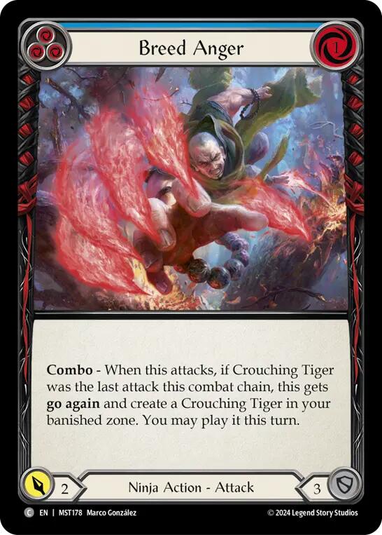 Breed Anger (Blue) [MST178] (Part the Mistveil)  Rainbow Foil | Webway Games