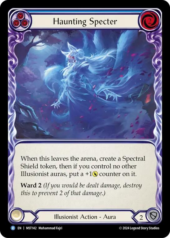 Haunting Specter (Blue) [MST142] (Part the Mistveil)  Rainbow Foil | Webway Games