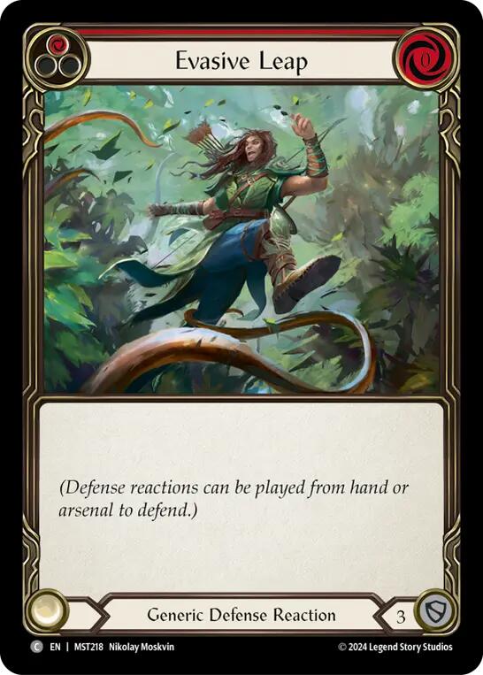 Evasive Leap (Red) [MST218] (Part the Mistveil)  Rainbow Foil | Webway Games