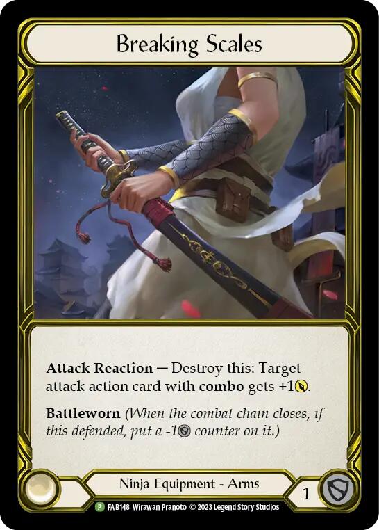 Breaking Scales (Golden) [FAB148] (Promo)  Cold Foil | Webway Games