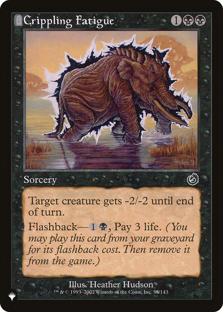 Crippling Fatigue [The List] | Webway Games