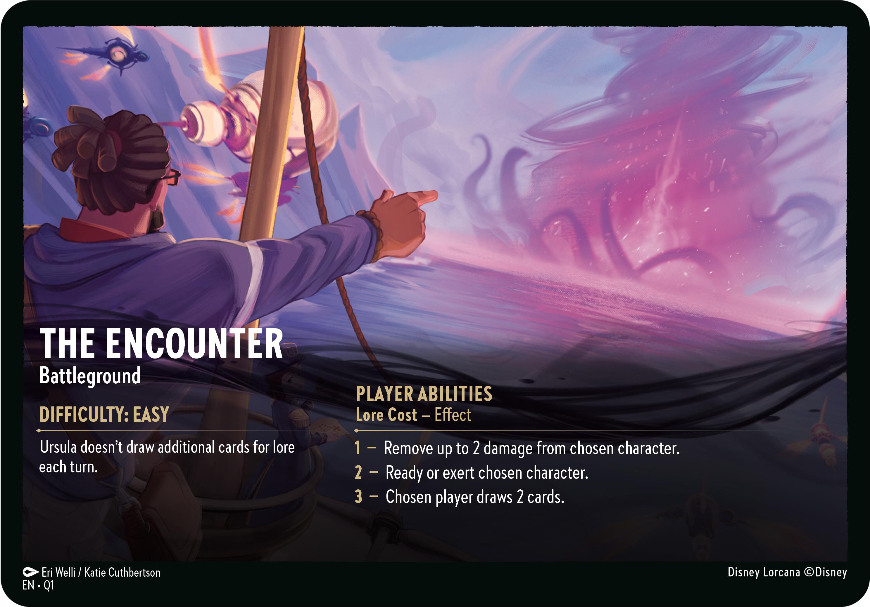 The Encounter // A Dark Realm - Battleground (Oversized) [Illumineer's Quest: Deep Trouble] | Webway Games