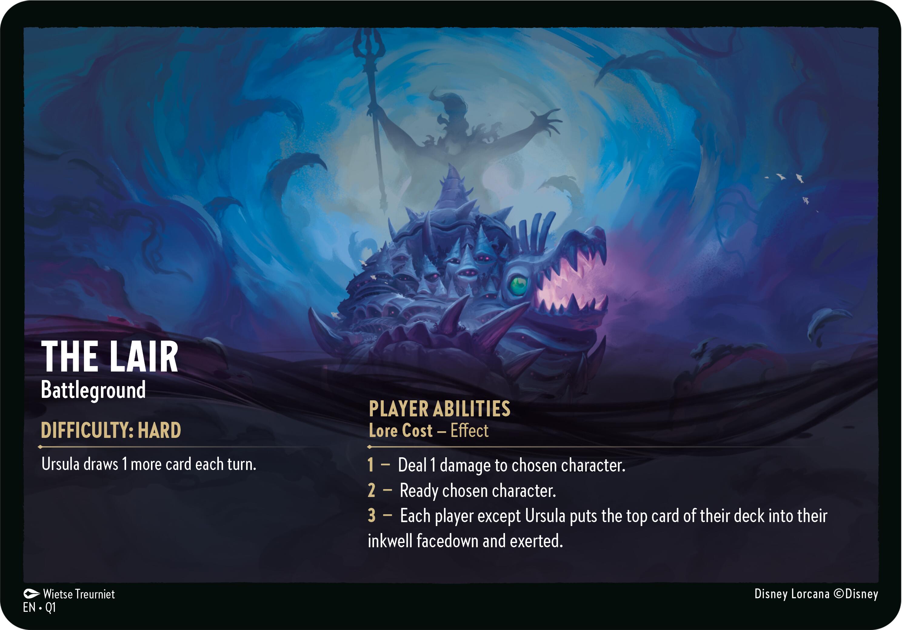 The Lair // Infinite Wrath - Battleground (Oversized) [Illumineer's Quest: Deep Trouble] | Webway Games