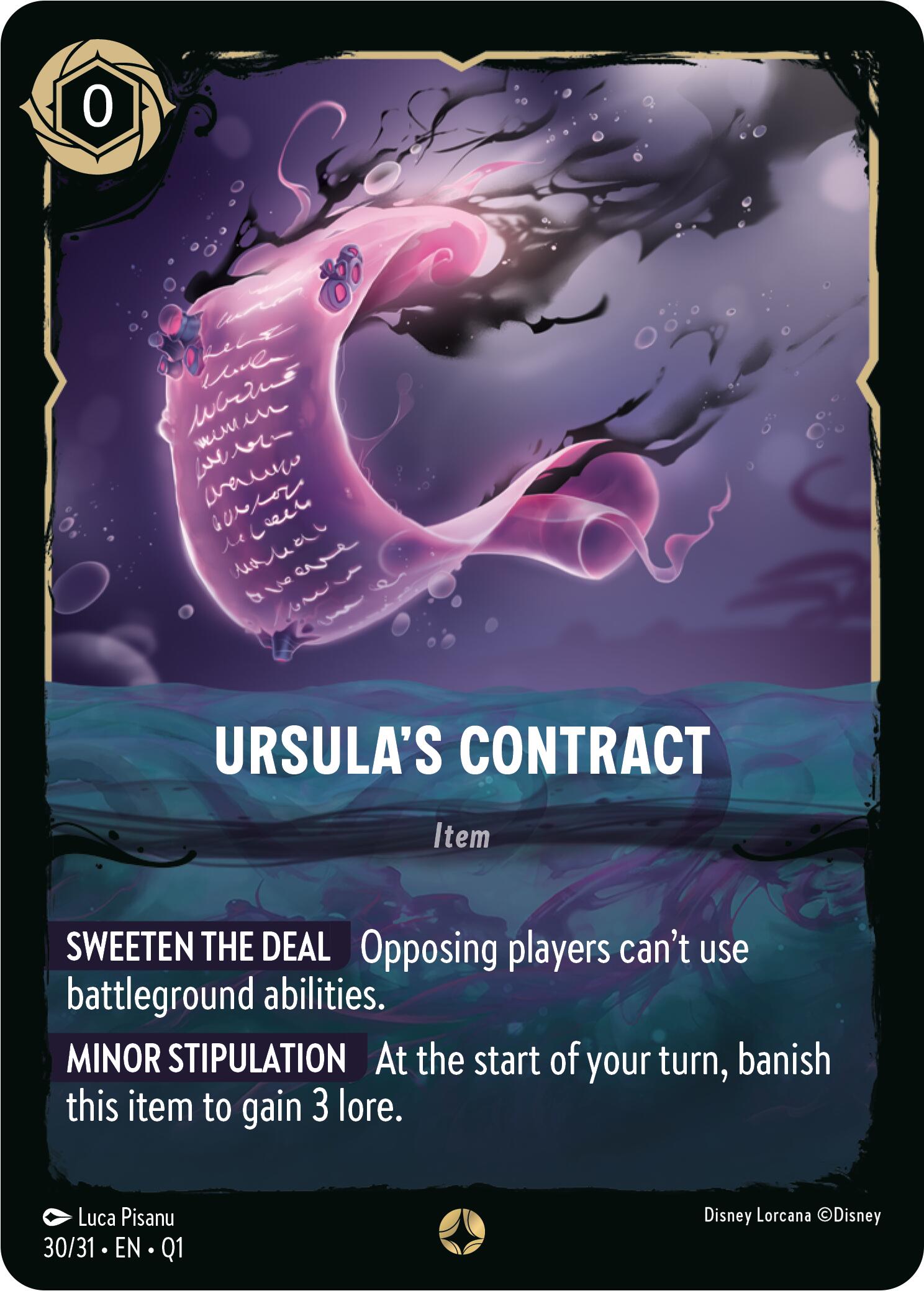 Ursula's Contract (30/31) [Illumineer's Quest: Deep Trouble] | Webway Games