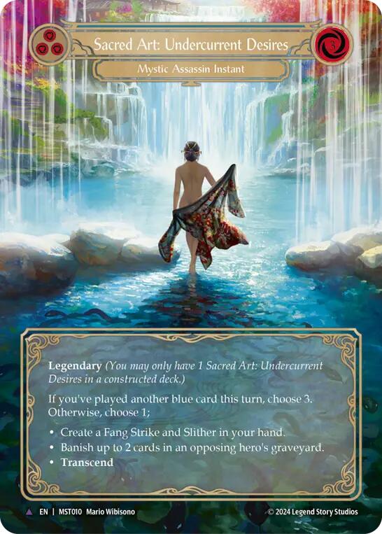 Sacred Art: Undercurrent Desires [MST010] (Part the Mistveil)  Cold Foil | Webway Games