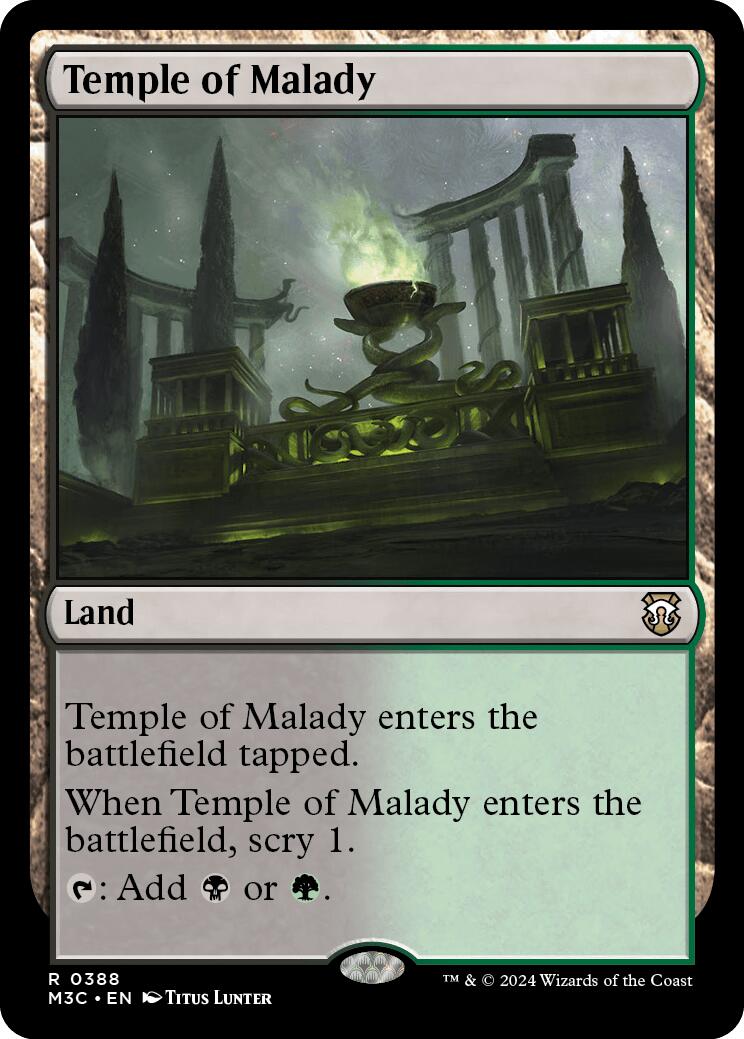 Temple of Malady [Modern Horizons 3 Commander] | Webway Games