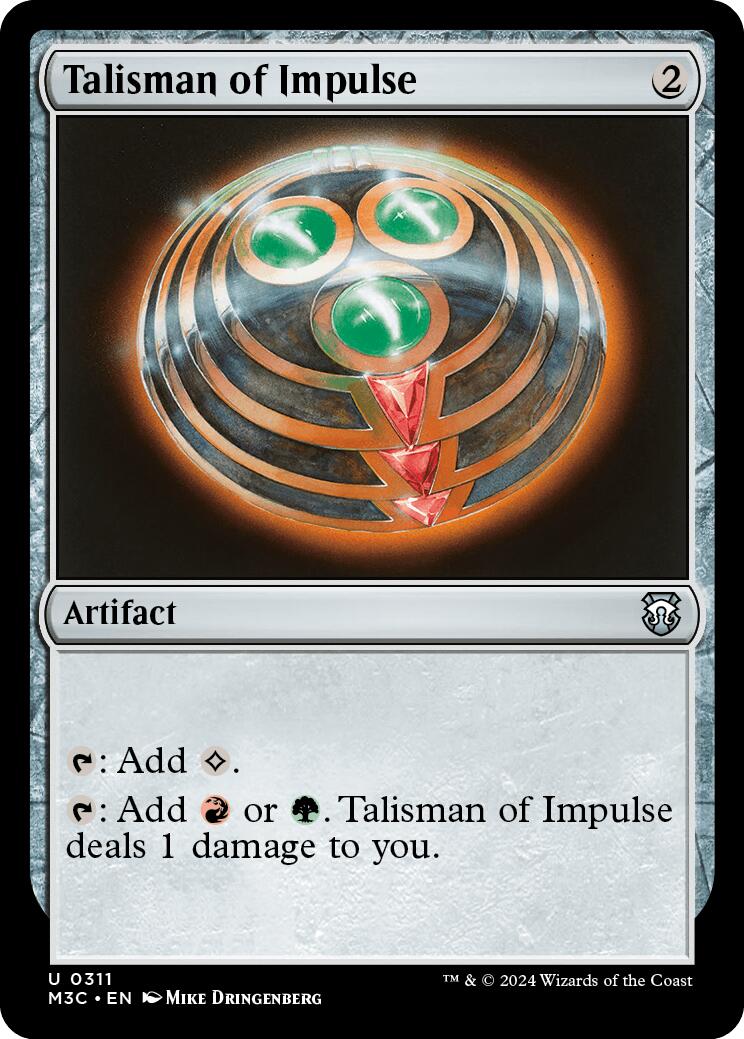 Talisman of Impulse [Modern Horizons 3 Commander] | Webway Games