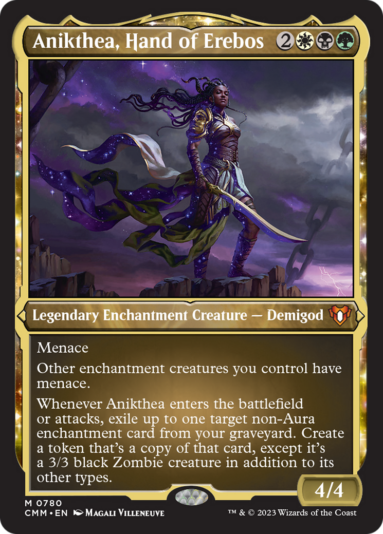 Anikthea, Hand of Erebos (Display Commander) (Foil Etched) [Commander Masters] | Webway Games