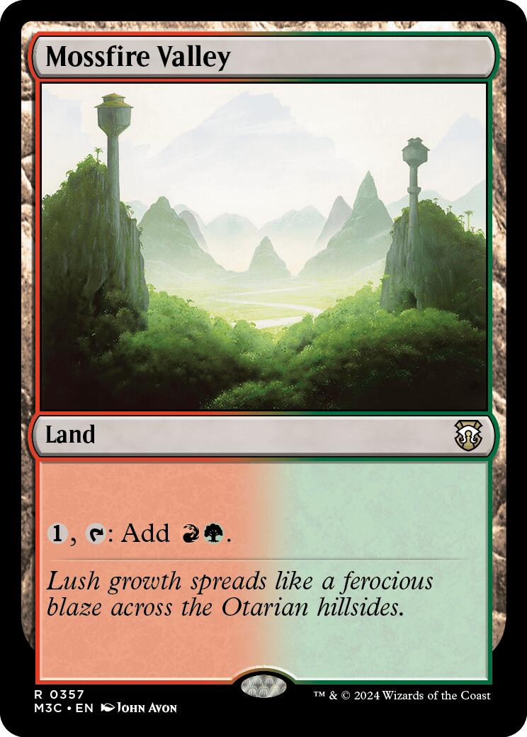 Mossfire Valley [Modern Horizons 3 Commander] | Webway Games