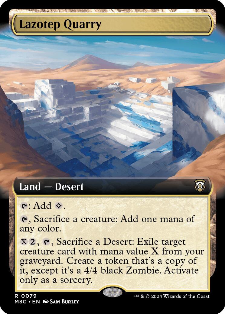 Lazotep Quarry (Extended Art) (Ripple Foil) [Modern Horizons 3 Commander] | Webway Games