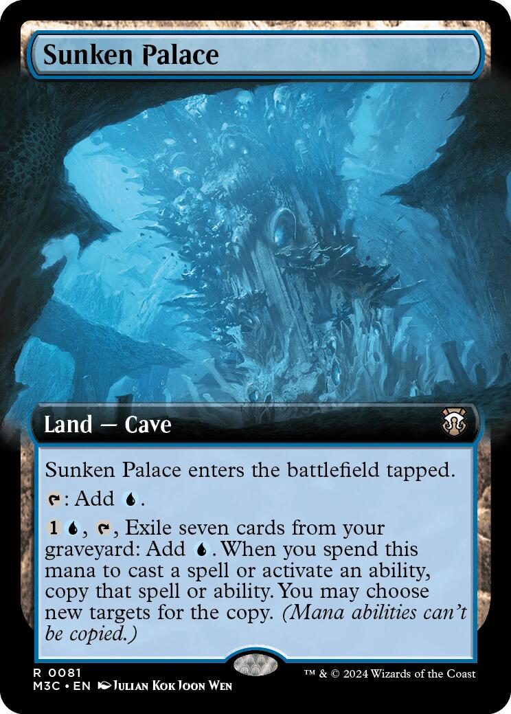 Sunken Palace (Extended Art) (Ripple Foil) [Modern Horizons 3 Commander] | Webway Games