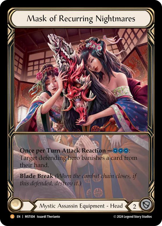Mask of Recurring Nightmares (Extended Art) [MST004] (Part the Mistveil)  Cold Foil | Webway Games