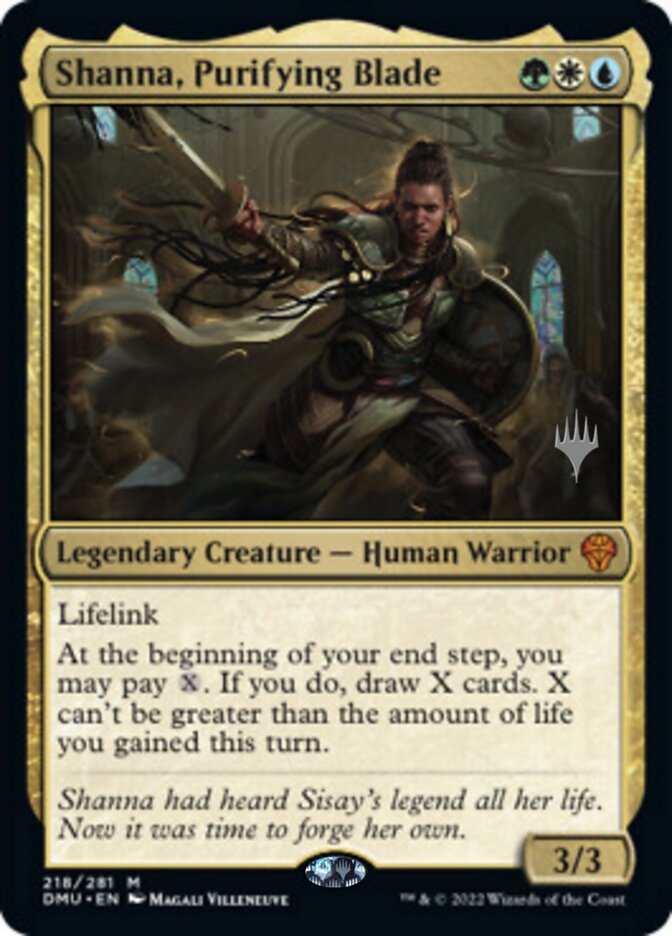 Shanna, Purifying Blade (Promo Pack) [Dominaria United Promos] | Webway Games