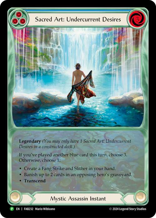Sacred Art: Undercurrent Desires [FAB232] (Promo)  Rainbow Foil | Webway Games