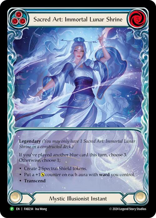 Sacred Art: Immortal Lunar Shrine [FAB234] (Promo)  Rainbow Foil | Webway Games