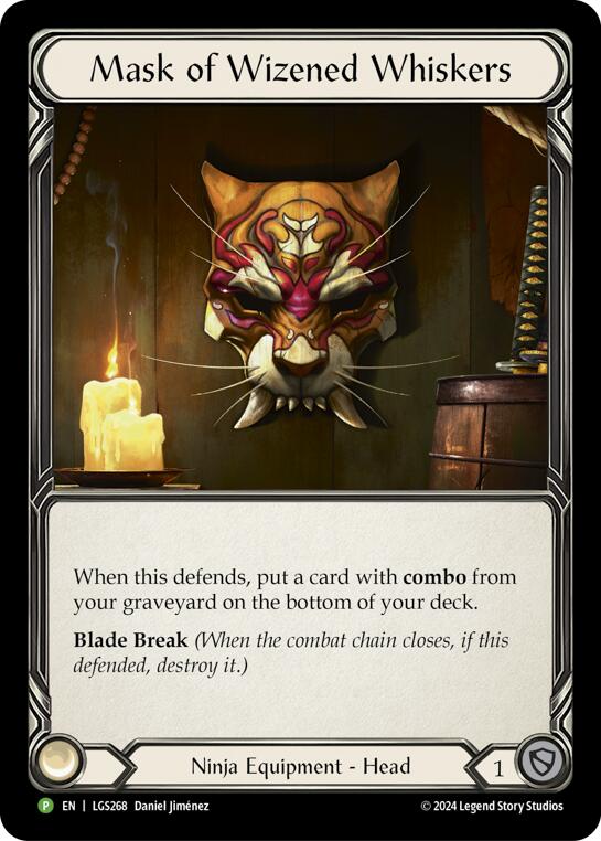 Mask of Wizened Whiskers [LGS268] (Promo)  Rainbow Foil | Webway Games