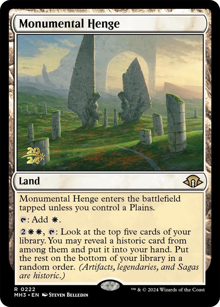 Monumental Henge [Modern Horizons 3 Prerelease Promos] | Webway Games